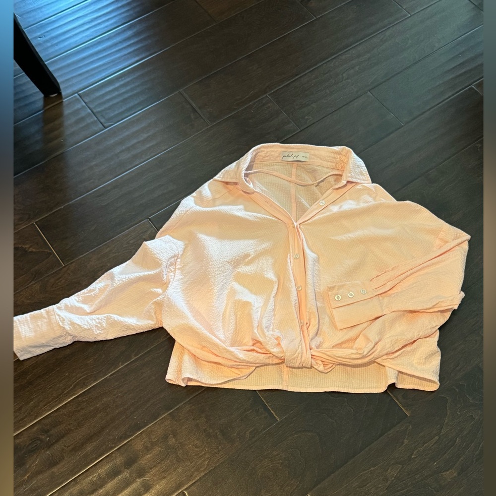 Petal + Pup Pink Shirt Sz S